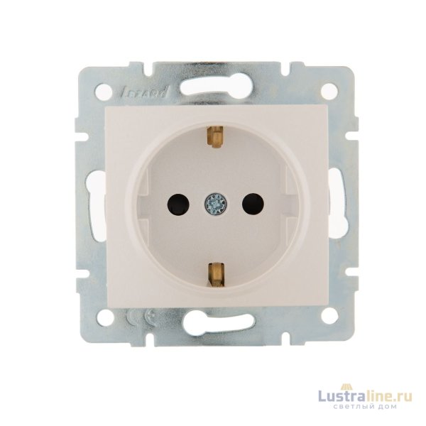 Розетка с защитой от детей Lezard Karina 707-3088-124B