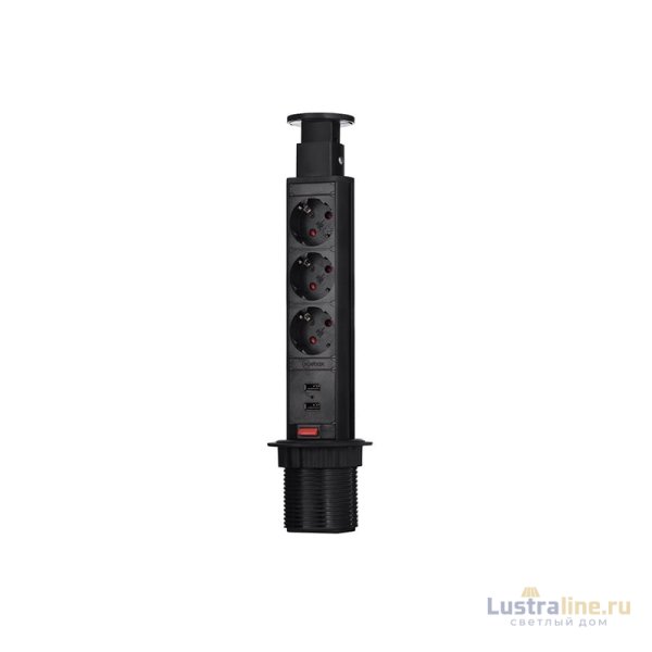 Блок розеток 105S (3 секции и 2 USB) Mebax 00-00000825