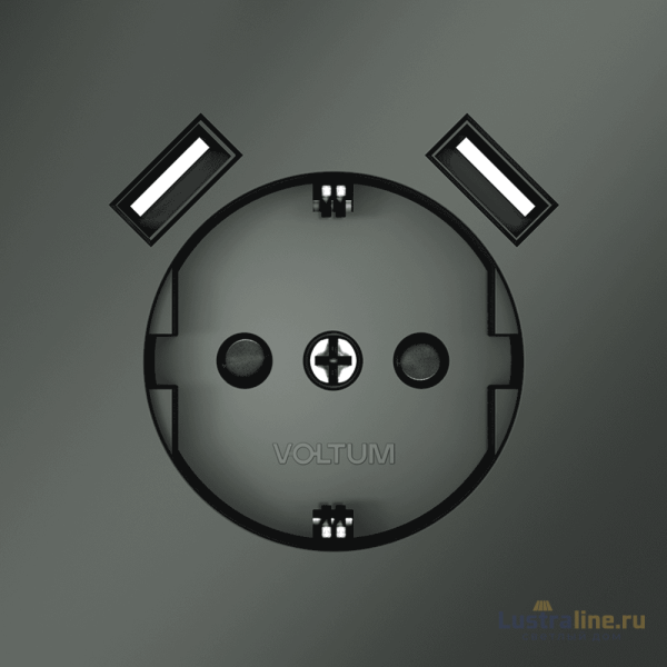 Розетка с USB, А+А Voltum S70 VLS040406 Розетка с USB, А+А Voltum S70 VLS040406