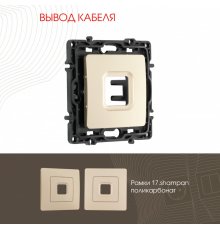 Вывод кабеля Arte Milano 217.49-1.shampan