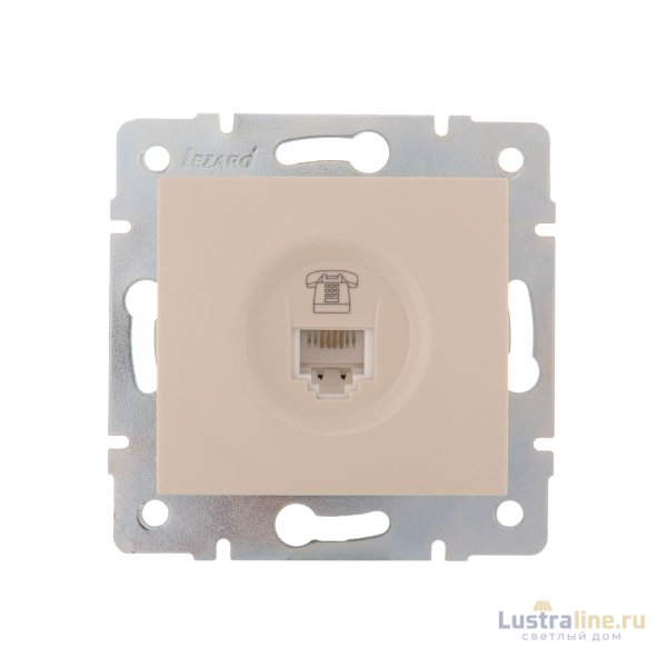 Розетка телефонная евро Lezard Karina 707-0388-137