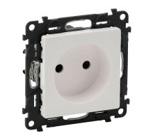 Розетка Legrand Valena Life 16A 250V б/з с защитными шторками безвинтовой зажим белая 753416