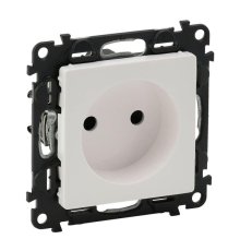Розетка Legrand Valena Life 16A 250V б/з с защитными шторками безвинтовой зажим белая 753416