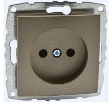 Розетка без земли Mono Electric Despina-Larissa 16А 250В бронза 500-002322-116