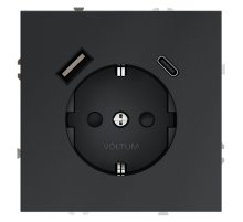 Розетка с USB, A+C Voltum S70 VLS040507