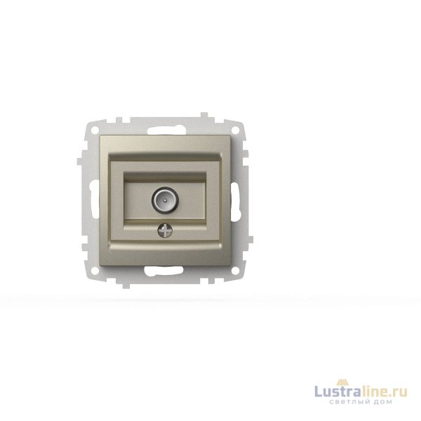 Розетка для TV с экраном (проходная) ELBI Zena Vega 609-011400-272