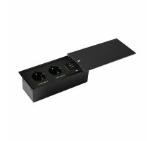 Блок розеток JX (Slide Top) (2 секции + 2 USB с кабелем питания) Mebax 00-00002889
