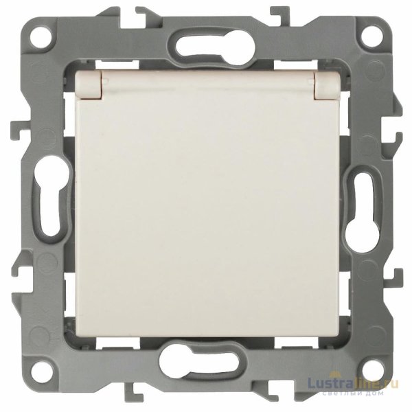 Розетка 2P+E Schuko со шторками с крышкой Эра 12-2103-02 Б0014694 Розетка 2P+E Schuko со шторками с крышкой Эра 12-2103-02 Б0014694