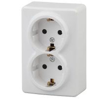 Розетка 2P+E Schuko со шторками Эра 11-2206-01 Б0020694