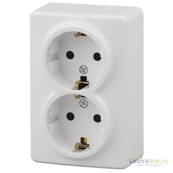Розетка 2P+E Schuko со шторками Эра 11-2206-01 Б0020694