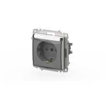 Розетка с крышкой, заземлением и защитой от детей ELBI Zena Vega 609-015600-219