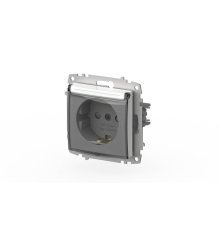 Розетка с крышкой, заземлением и защитой от детей ELBI Zena Vega 609-015600-219