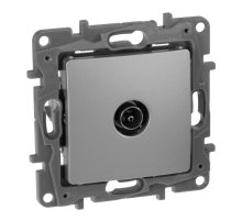 Розетка TV Звезда Legrand Etika алюминий 672451