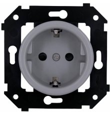 Розетка с заземляющим контактом Bironi Шедель B3-101-26