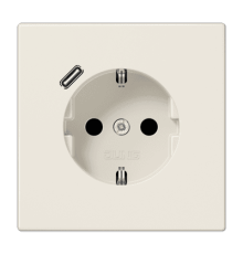 Розетка 2K+З USB Typ C Jung LS1520-18C