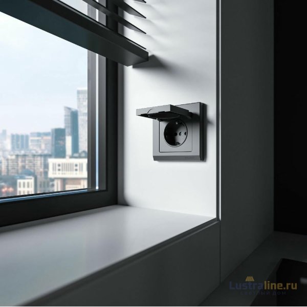 Розетка с защитной крышкой Werkel 4690389213182 W1171264 a069592