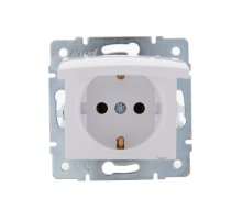 Розетка с/з с крышкой Lezard Karina 707-0288-123
