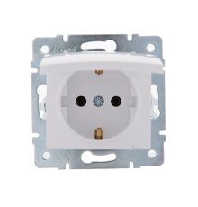 Розетка с/з с крышкой Lezard Karina 707-0288-123