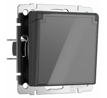 Розетка с заземлением, крышкой и шторками Werkel 4690389197529 W1171244 a064092