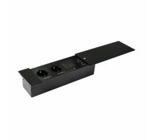 Блок розеток JX (Slide Top) (2 секции RJ-45 + 2 USB с кабелем питания) Mebax 00-00002891
