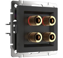 Акустическая розетка Werkel черный матовый W1185008 4690389157059