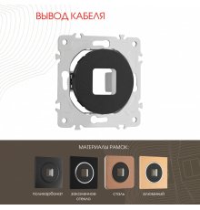 Вывод кабеля Arte Milano 202.49-1.black