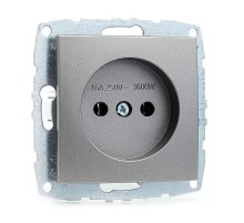 Розетка без земли Mono Electric Despina-Larissa 16А 250В антрацит 500-002422-116