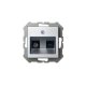 Розетка телевизионная и компьютерная (TV+Rj45) Liregus Epsilon 28-183