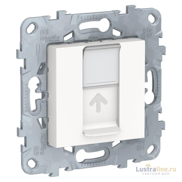 Розетка компьютерная RJ45 Schneider Electric Unica New Cat. 6 UTP NU541518