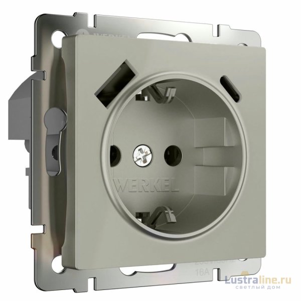 Розетка с/з шторками и USB тип A+C Werkel W1271704 4690389211997 a069465