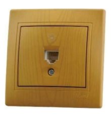 Розетка телефонная евро Lezard Mira 701-0701-137