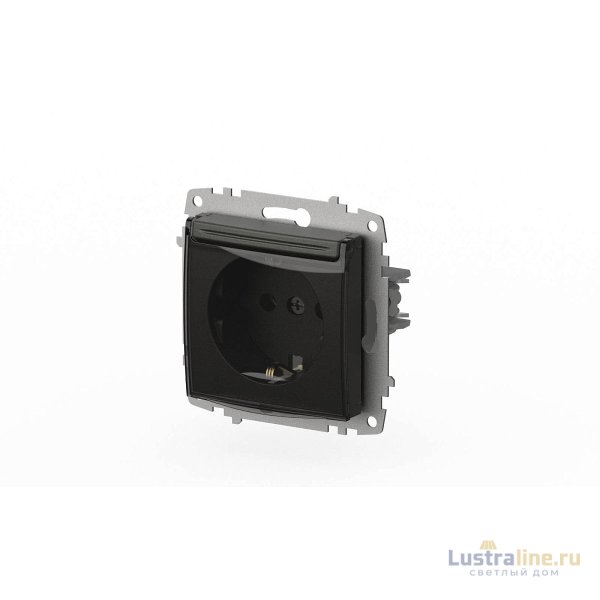 Розетка с крышкой и заземлением ELBI Zena Vega 609-011100-218