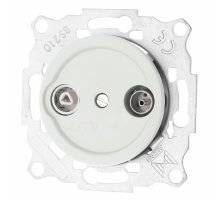 Розетка TV/R-SAT проходная Bironi Шедель Бриз B3-304-21M