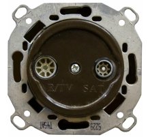 Розетка TV/R-SAT проходная Bironi Шедель B3-304-22