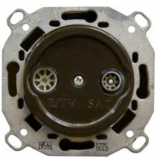 Розетка TV/R-SAT проходная Bironi Шедель B3-304-22