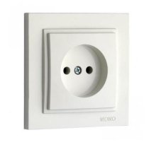 Розетка без земли Mono Electric Despina 16А 250В белый 102-190022-116