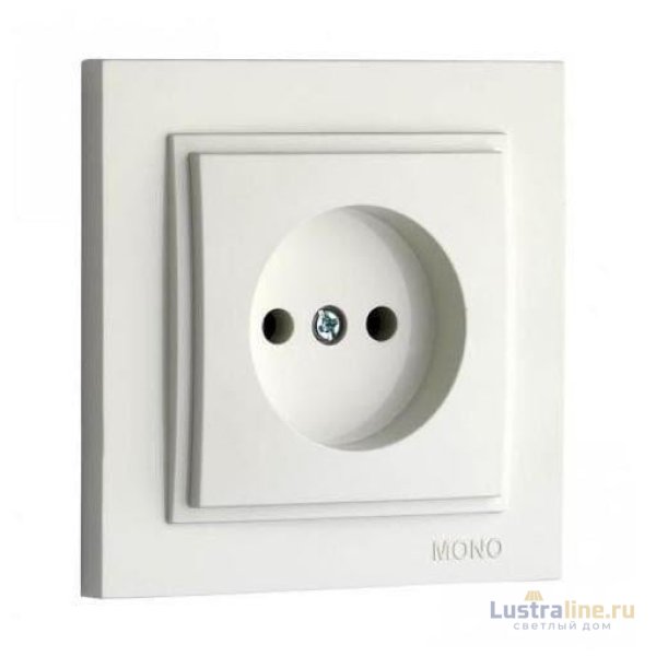 Розетка без земли Mono Electric Despina 16А 250В белый 102-190022-116