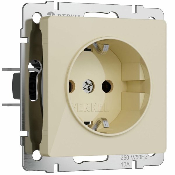 Розетка с заземлением и шторками Werkel 4690389197093 W1171143 a064061