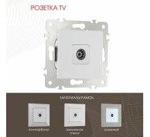 Розетка TV Arte Milano 203.43-1.silver