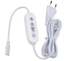 Таймер с вилкой и разъемом для фито светильника (UL-00006492) Uniel UST-E32 WHITE 2M