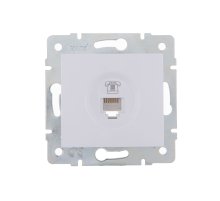 Розетка телефонная евро Lezard Karina 707-0288-137 Розетка телефонная евро Lezard Karina 707-0288-137