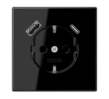 Розетка 2K+З USB Typ AC Jung LS1520-15CASW Розетка 2K+З USB Typ AC Jung LS1520-15CASW