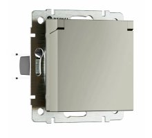 Розетка с/з с защитной крышкой и шторками Werkel W1271204 4690389211980 a069464