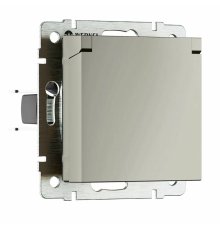Розетка с/з с защитной крышкой и шторками Werkel W1271204 4690389211980 a069464