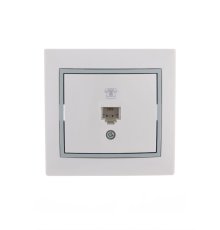 Розетка телефонная евро Lezard Mira 701-0215-137