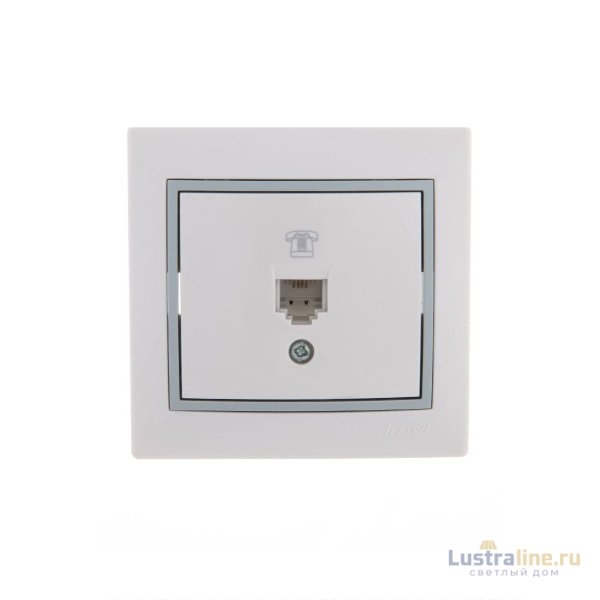 Розетка телефонная евро Lezard Mira 701-0215-137