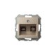 Розетка телевизионная и компьютерная (TV+Rj45) Liregus Epsilon 28-315