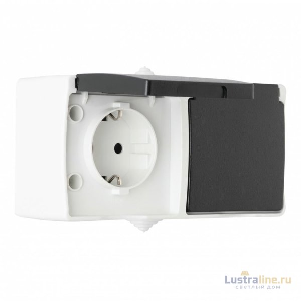 Розетка двойная с заземлением Arte Milano 309.40-2.grey