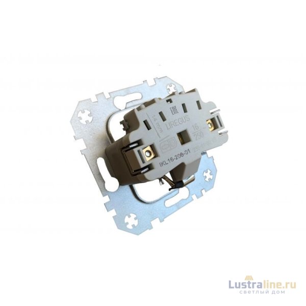 Розетка с заземлением и крышкой Liregus Epsilon 28-0162