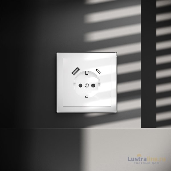 Розетка с USB, A+C Voltum S70 VLS040501